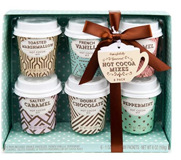 regalos originales lote 6 chocolates para prepararcon tazas de papel reciclables